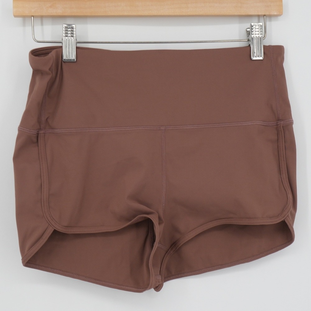 Vuori Seascape‎ Shorty Athletic Shorts Womens Medium Brown High Rise VW363 Yoga